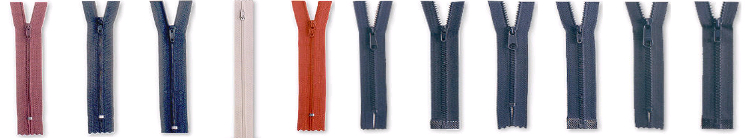 Polyester coil zipper Molded injection zipper